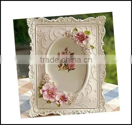 Retro Vintage Rose Flower Home Decor Resin 4''*6'' Photo Frame