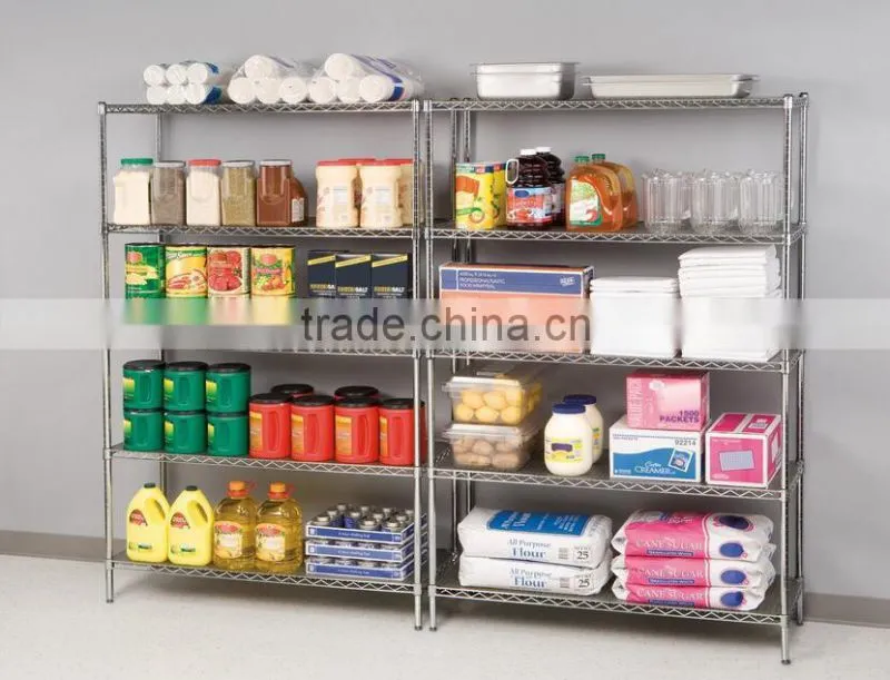 Steel Metro shelf with wheel chrome storage