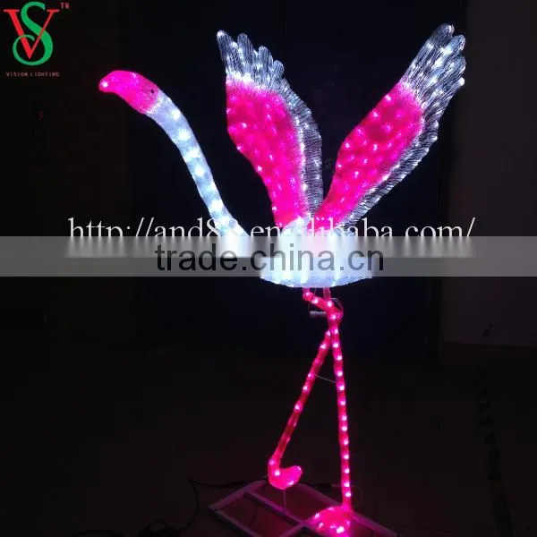 New led Flamingo sculpture lights