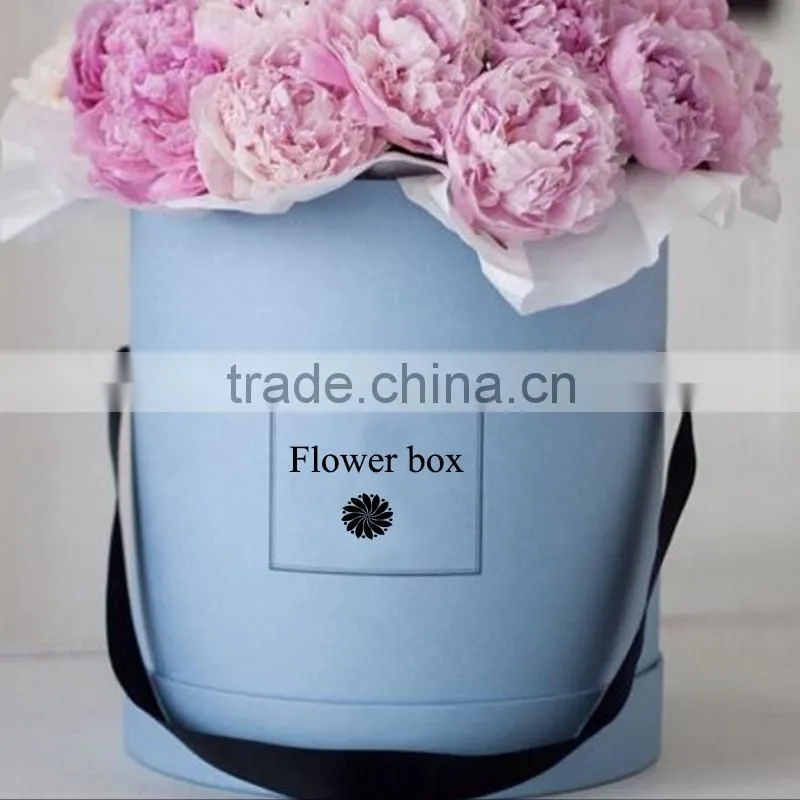 Elegant luxury cardboard flower box in different size and color with custom Logo