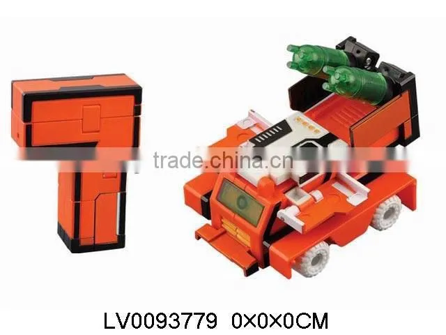 Funny DIY toy 6-0 assembly toy robot with light & sound