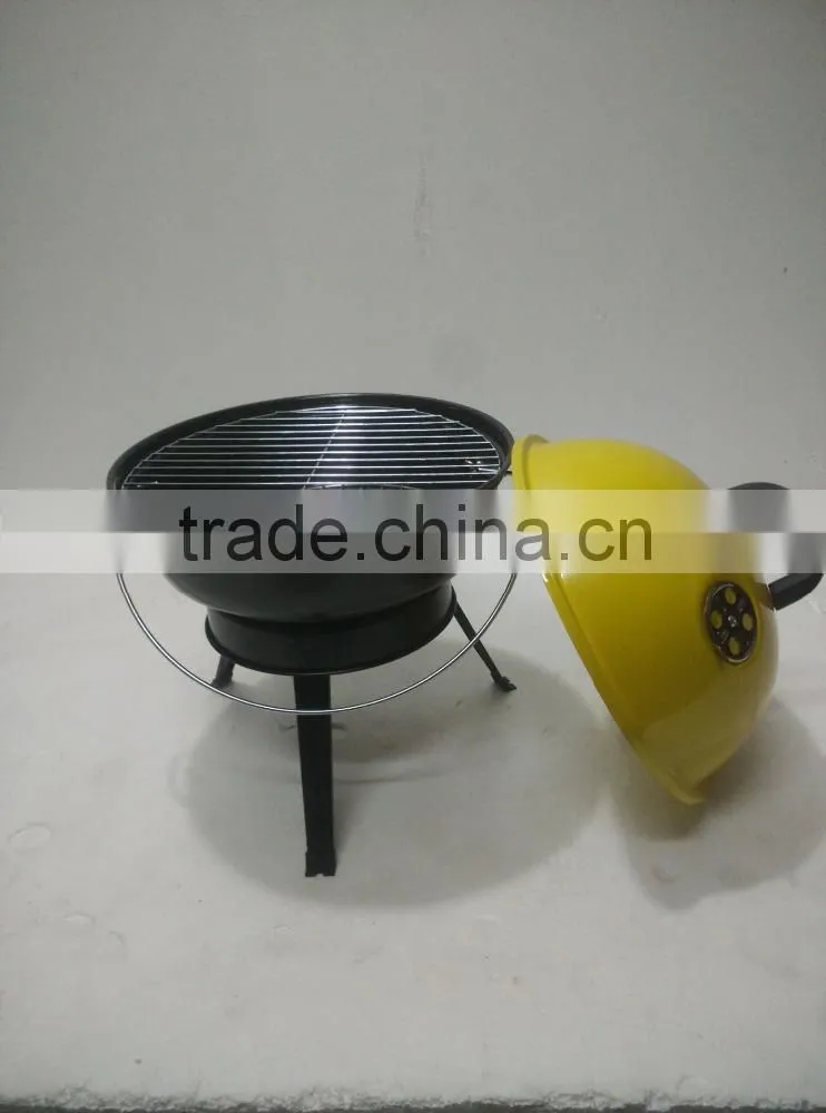 14" tabletop 3 legs portable bbq grill