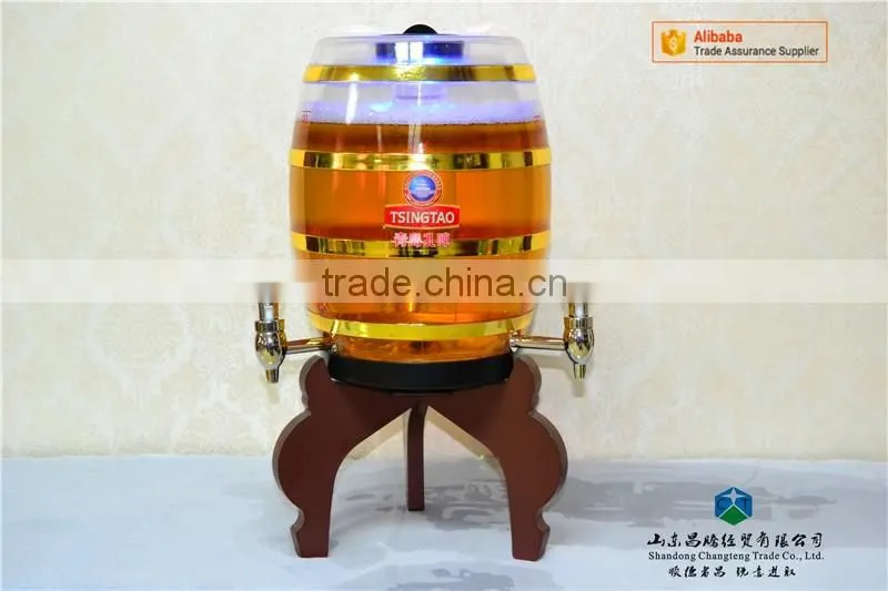 Crystal Cask Cannon Three Wine Faucets Cold Beer Dispenser