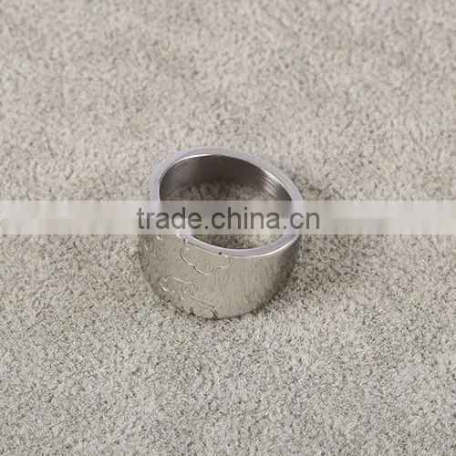 China suppliers jewelry spikes stainless steel ring with fancy designs