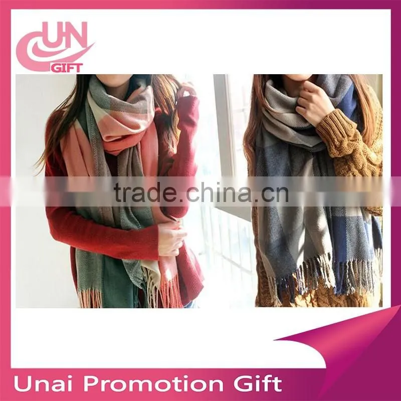 Men And Women Woven Scarf 100% Jacquard Acrylic Colorful Men Custom Woven Scarf As Gift