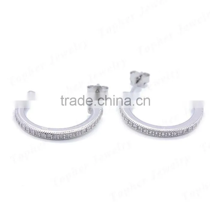 Wholesale small sterling silver hoop earrings