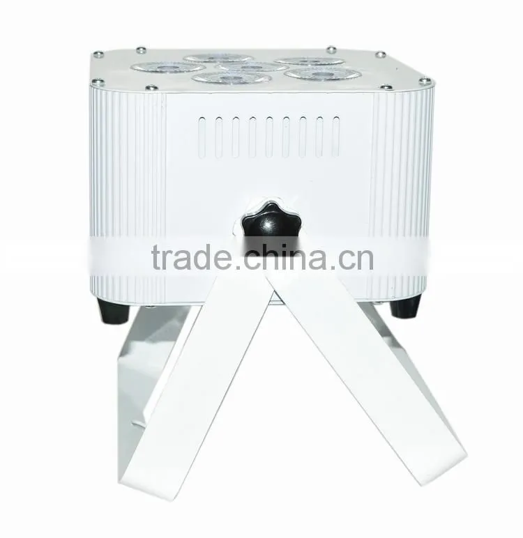6*18w rgbwa uv flat battery led light