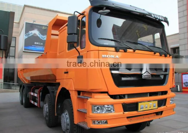 Sinotruk hoka series 8x4 340hp U shape dump truck for construction waste