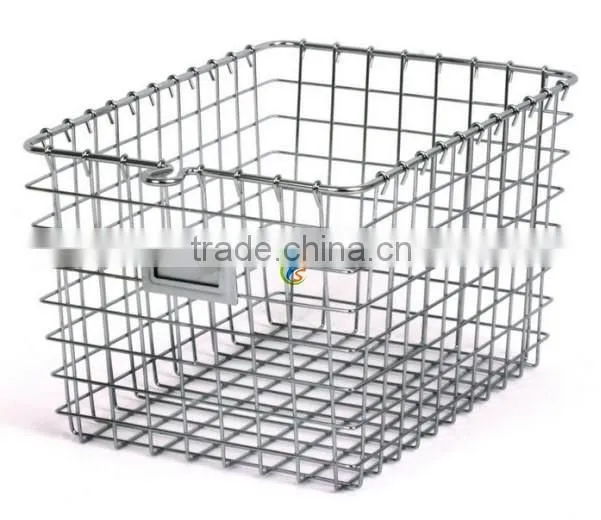 Metal storage baskets