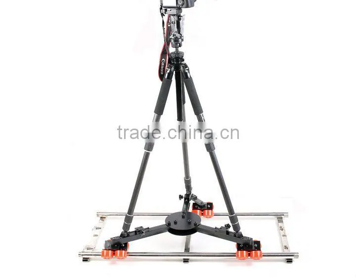 Camera heavy video slider dolly tripod dolly track wheels moving car