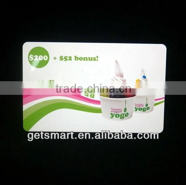 Colorful Printed Glossy PVC Member Card CR80