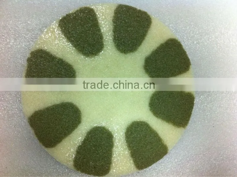 New fiber polishing pads dry use for concrete, granite, marble