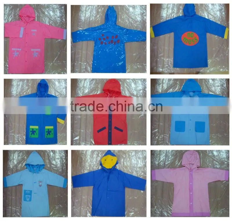 plastic hooded rain cape