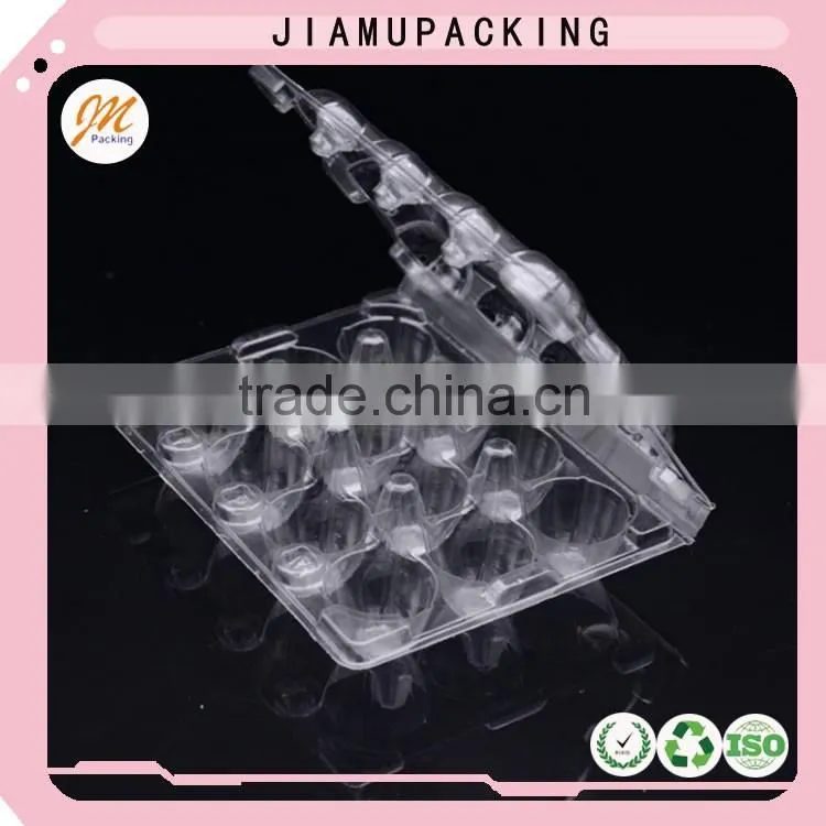 High quality clear plastic disposable quail egg blister packaging tray 12 holes