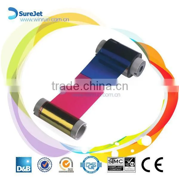 SureJet Zebra 800015-440 YMCKO Color Compatible Ribbon - 200 prints/roll made in China