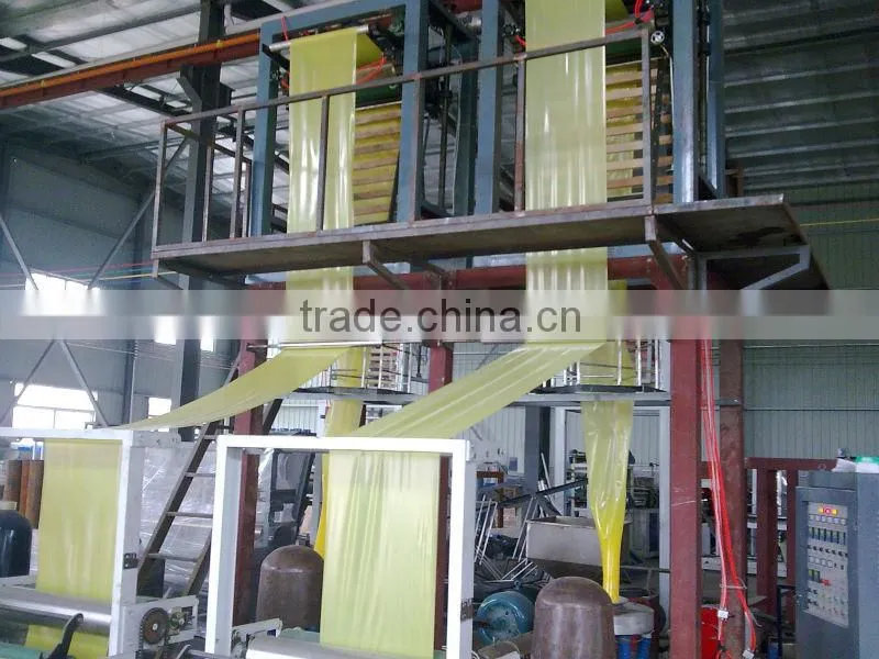 High resolution double die high speed film blowing machine for normal bags in daily life