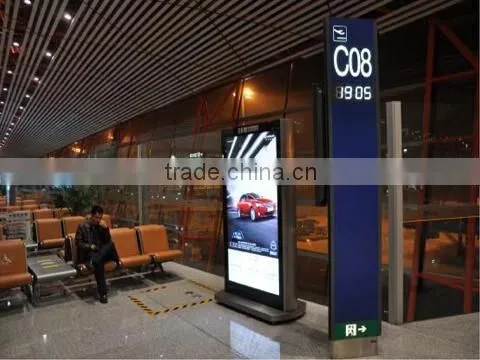 110inch indoor/outdoor advertising player, LED magic mirror SENSOR advertising display with WI-FI
