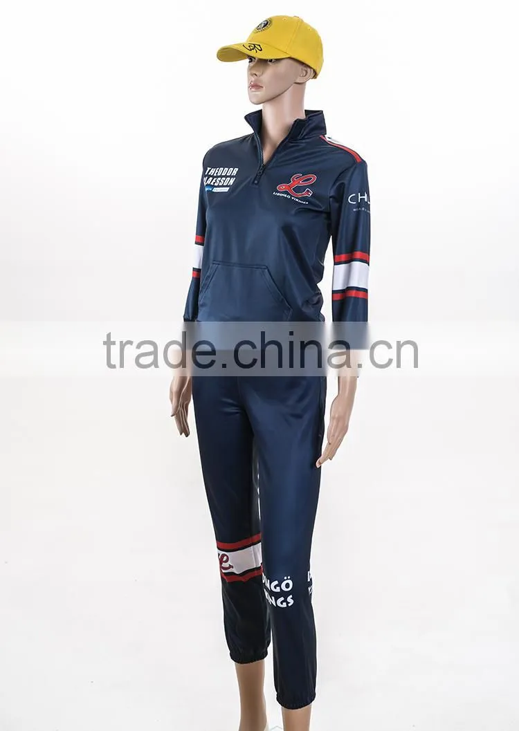 Healong factory polyester Hot Sale Track Suit for women
