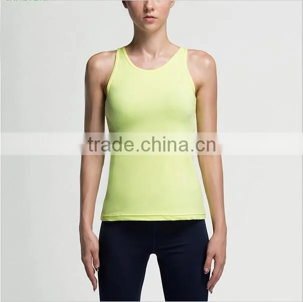 Wholesale custom sexy tight blank gym tank top for women
