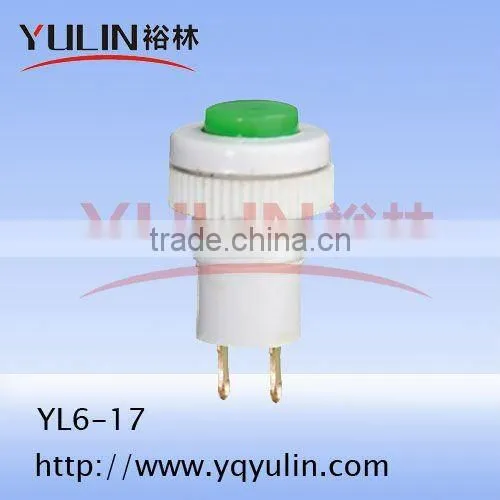 YL6-16 2 pin mini push button light switch on off