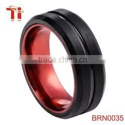 new wedding ring yibi blue emerald stone wooden inlay latest gold finger ring designs mens tungsten carbide pary jewelry bands