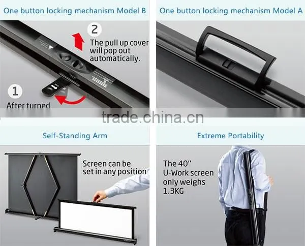 Wall Mount Pull Down Projector Screen 4:3 Multiple Sizes projector screen