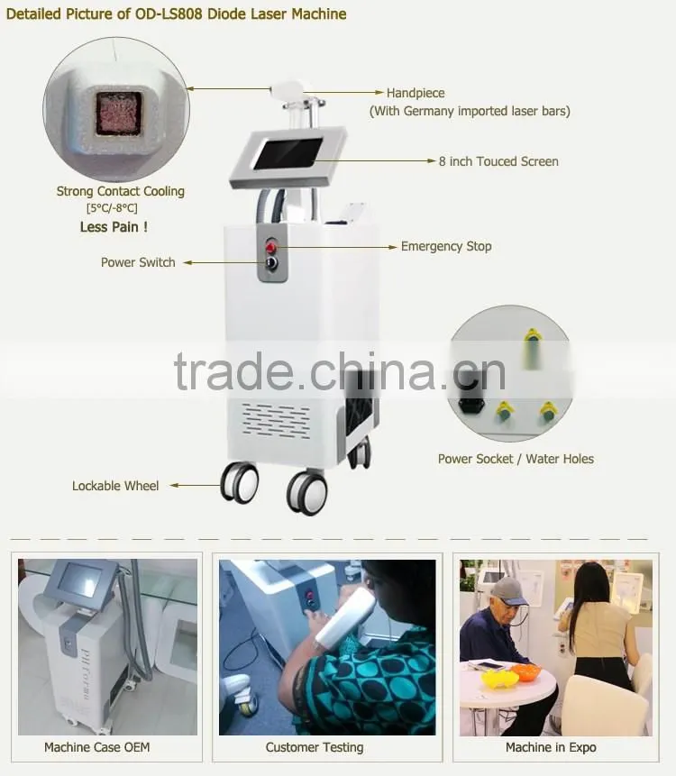 TEC +Sapphire cool laser facial rejuvenation and hair removal machine