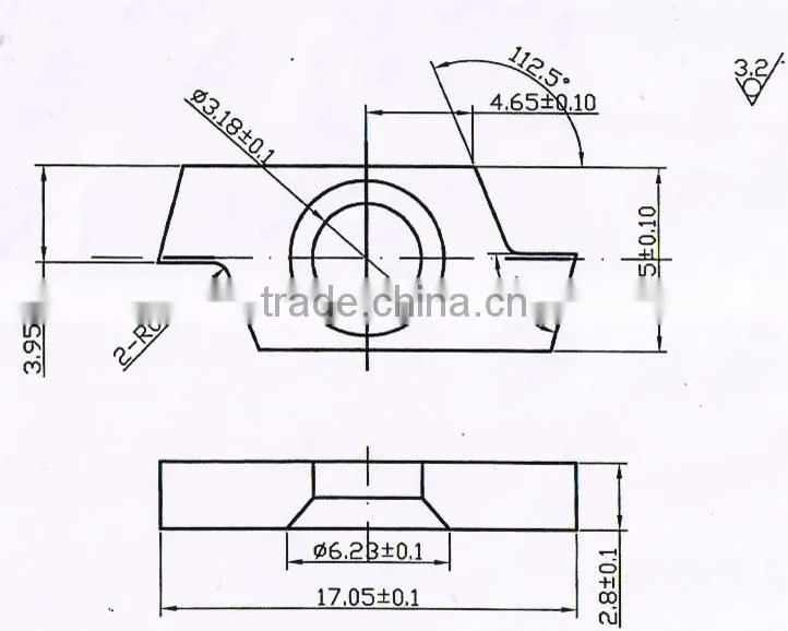 MT-3-TR grooving carbide inserts for Northern America