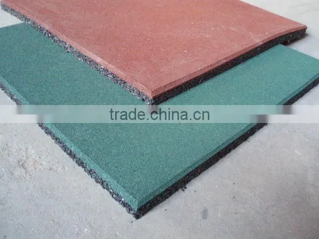 safety Gym rubber tile ,rubber tile used in fitness room ,15-50mm gym floor tile