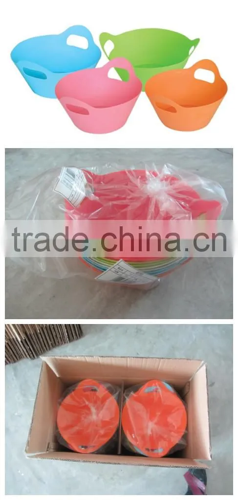 Coclorful Decorative Plastic Storage Basket for Promotion