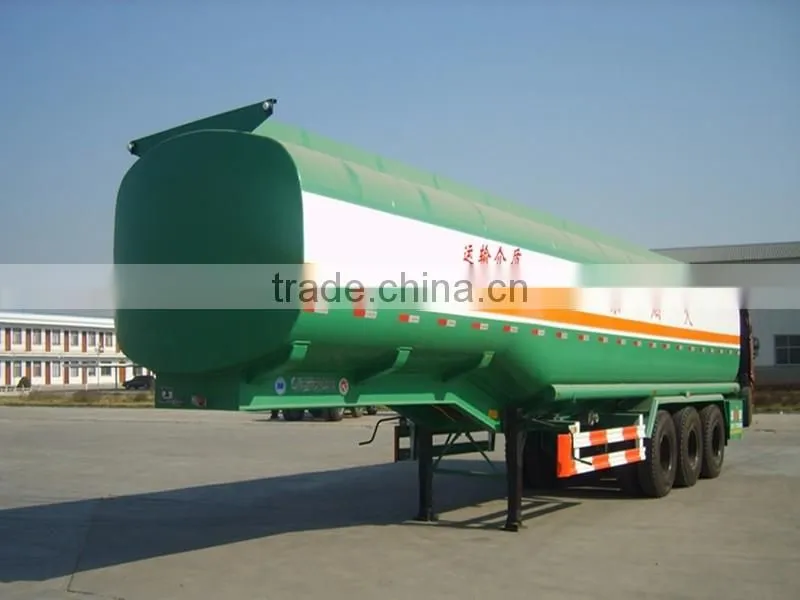 large capacity OEM 3 axle fuel tanker semi trailer with certification