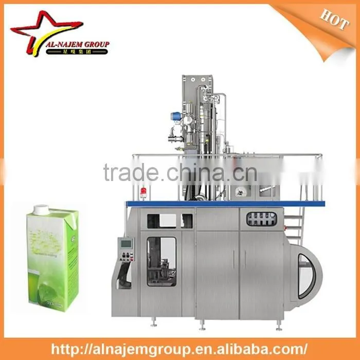 Chinese Manufacturer hot aseptic carton juice filling machine/milk machine
