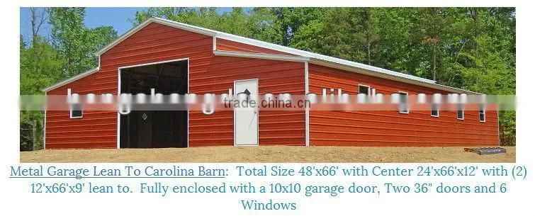 ISO certified steel structure garages high quality