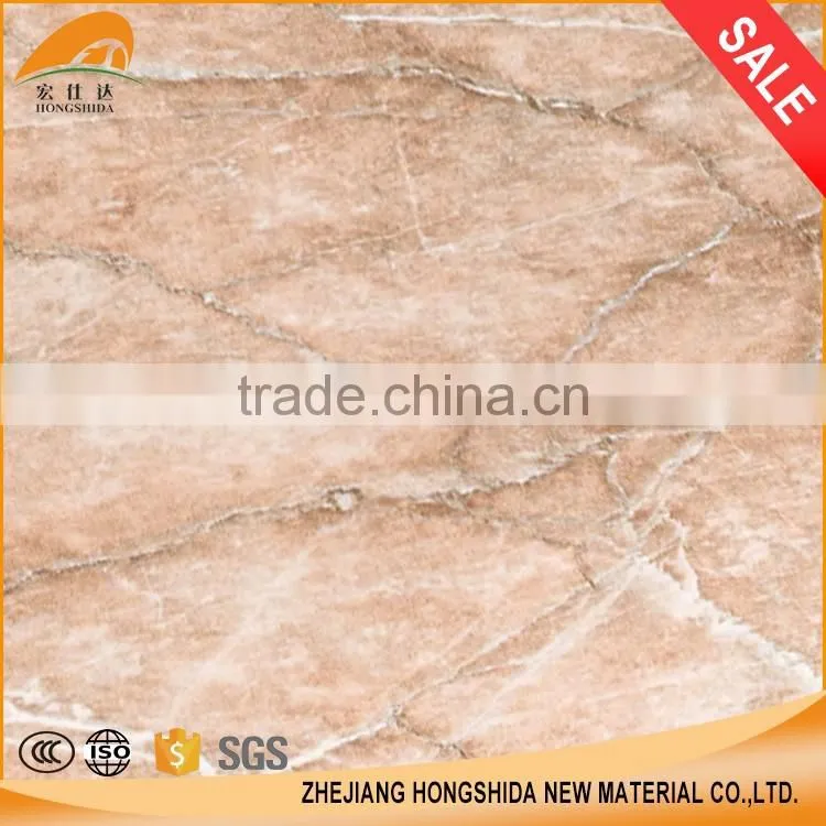 High glossy printed pvc film marble grain pvc decorative film