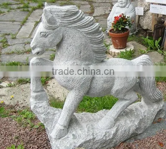Hot Sale Ornament Granite Stone Horse Garden Statues