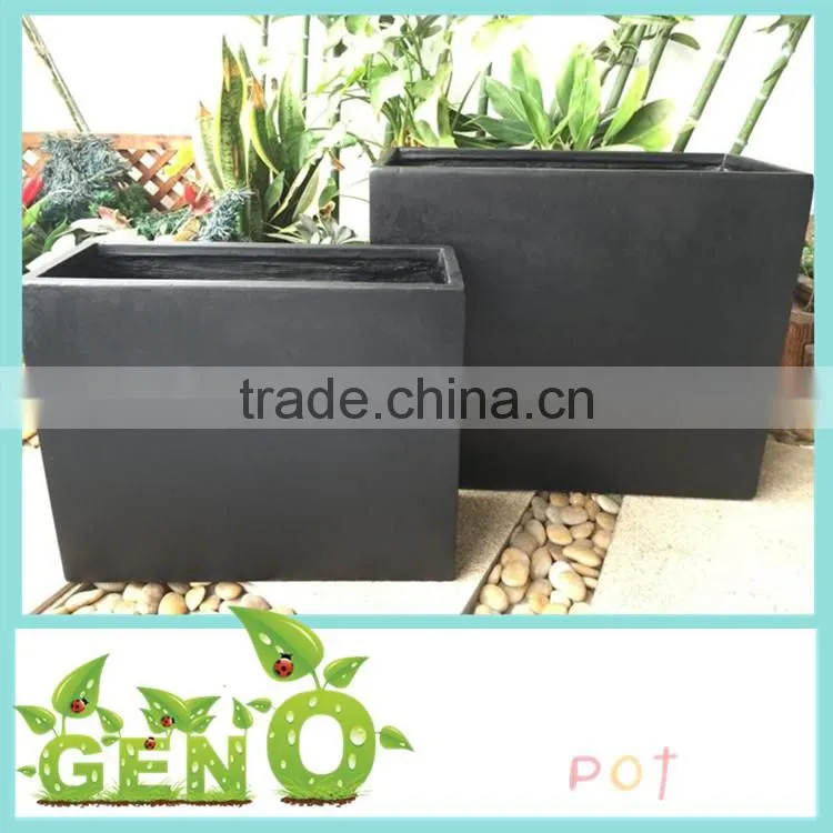 Narrow side singular fiberglass flower pot/wall mounted plant pot/planter