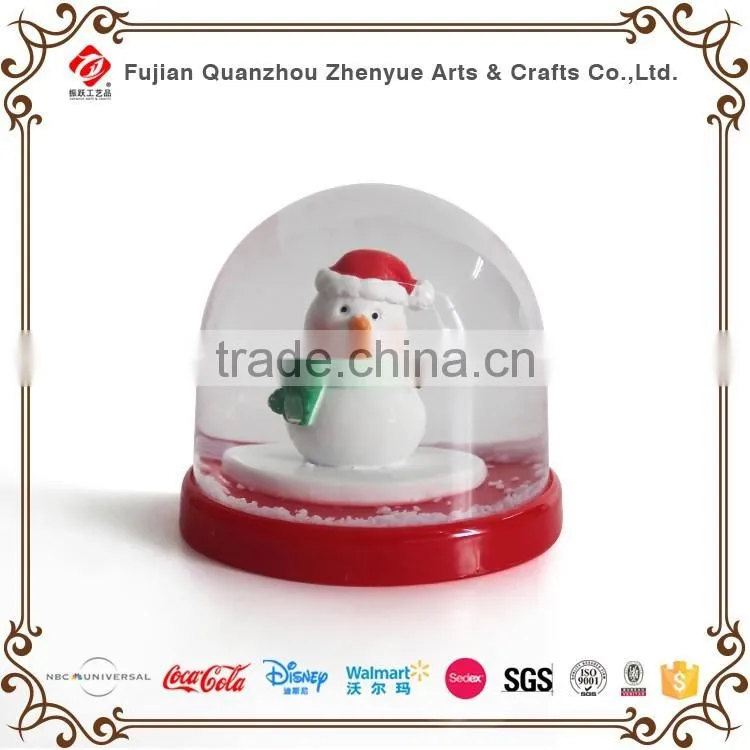 2016 clear plastic snow globe