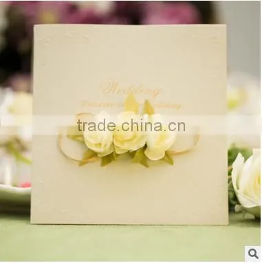 customized iridescent paper wedding invitation card