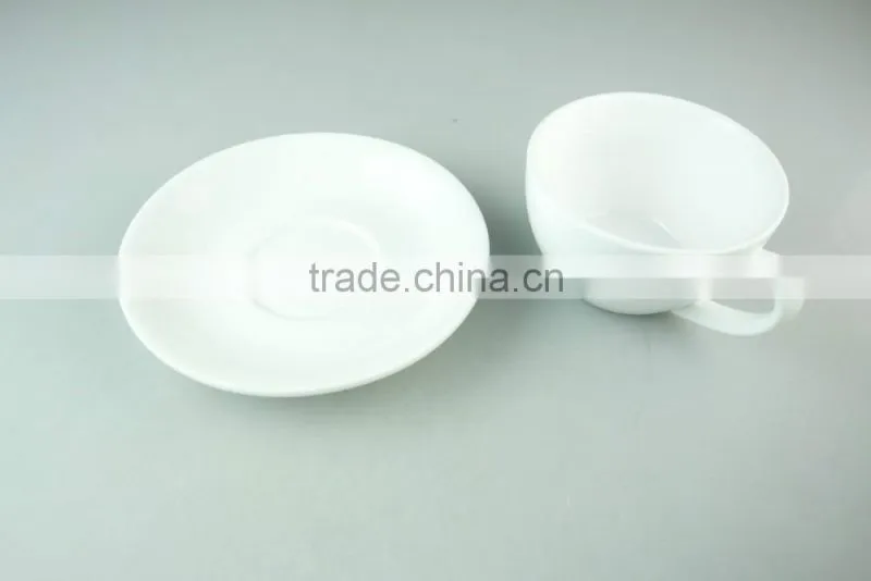 cheap white porcelain coffee tea set tableware cup and saucer