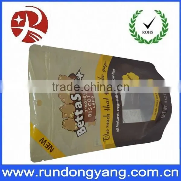 transparent coffee bag with zipper
