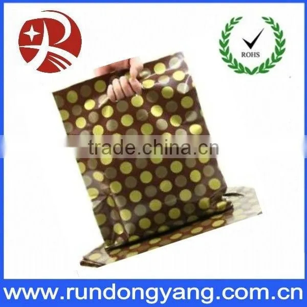 Factory wholesale logo print custom plastic shopping bag