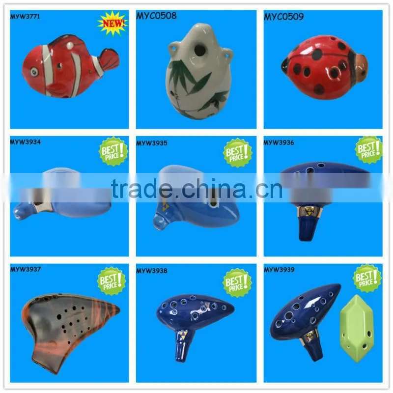 2014 high quality pottery ocarina harmonica