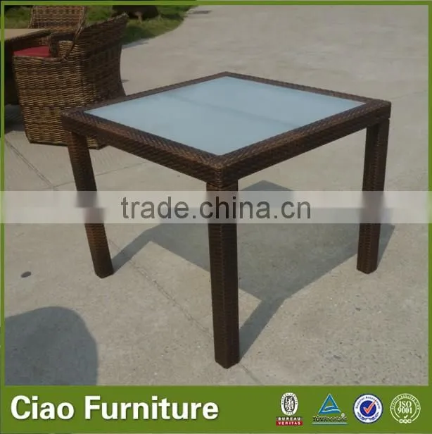 Outdoor rattan furniture table and chairs wicker dining set