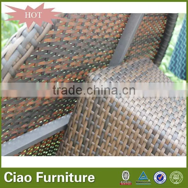 rattan high top table and chairs & coffee table