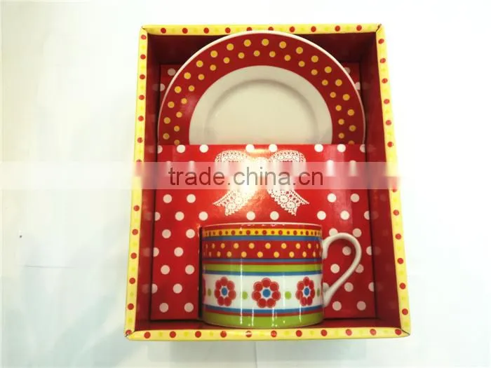 Tableware porcelain ceramic promotion thermo cup, artistic ceramic cup