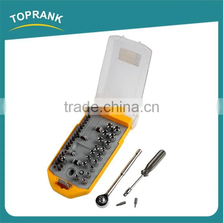 41pcs Screwdriver and socket set, adjustable ratchet screwdriver set