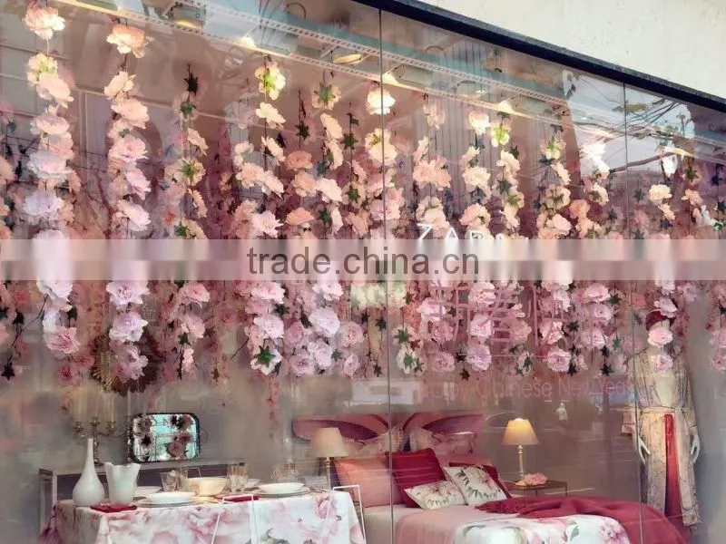 Silk peony garland artificial flower garland