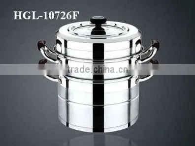 New design large stainless steel steamer pot cooking pot