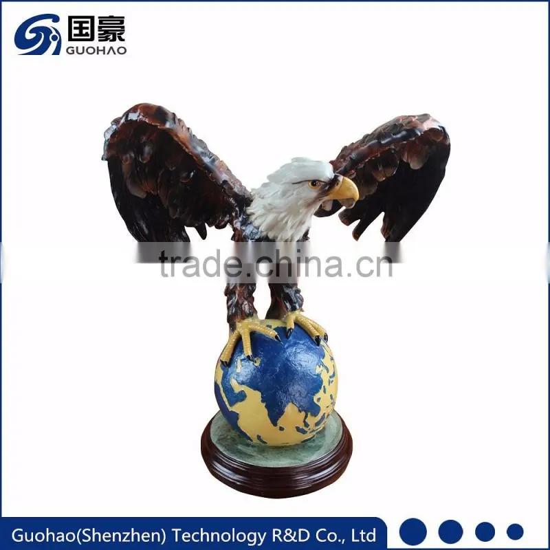 Garden decoration life size fiberglass vulture bird statue