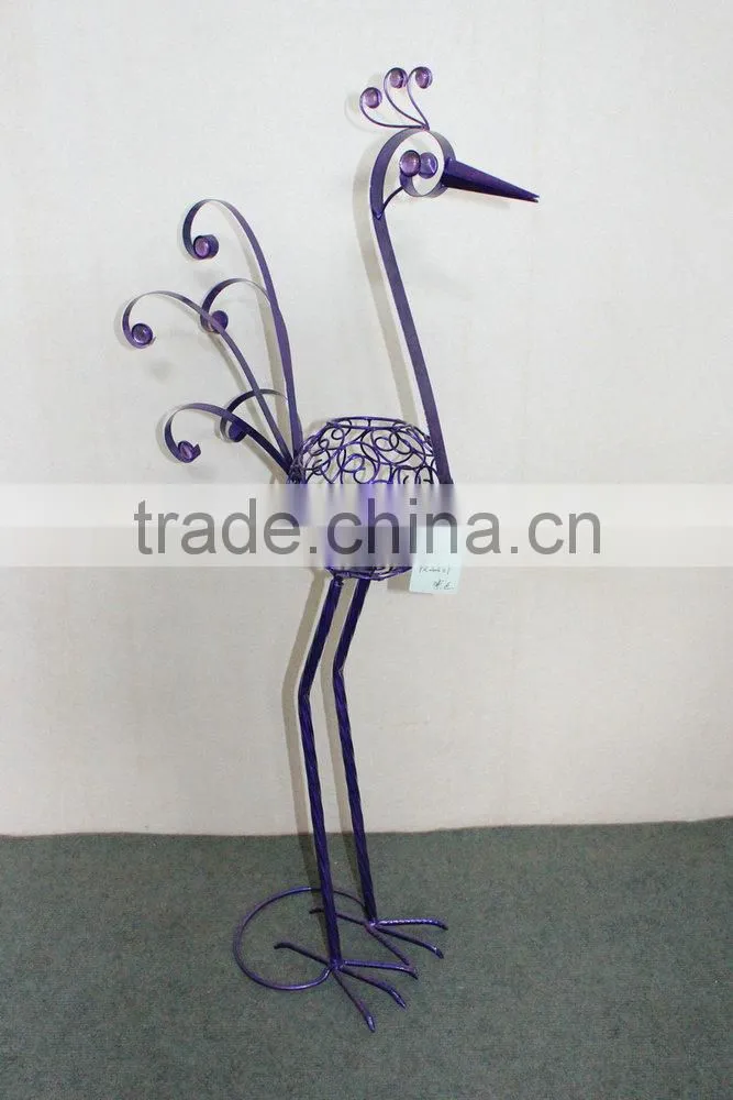 Metal peacock garden decoration